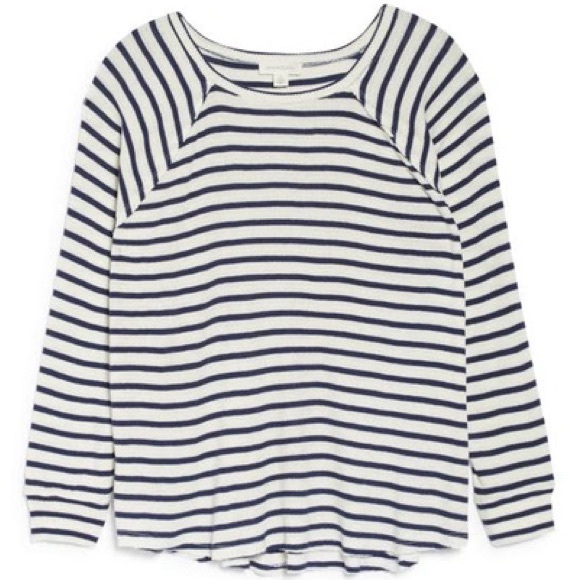 TREASURE & BOND NAVY/WHITE STRIPE TOP 🌸IN STORES🌸 - Picture 3 of 3